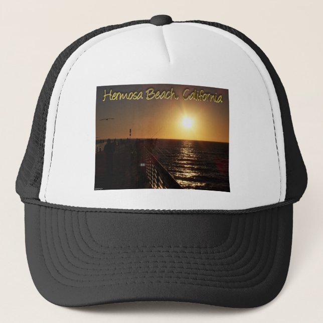 Gorra De Camionero Hermosa Beach, CA (Anverso)