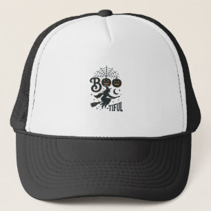 Gorra De Camionero Hermosa Bruja Diseño de Grabado Vintage de Hallowe
