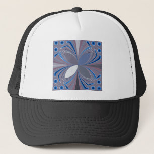 Gorra De Camionero Hermosa e impresionante mariposa suaves colores az