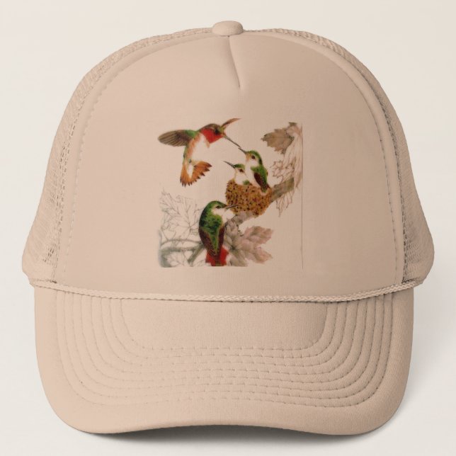Gorra De Camionero Hermosa foto de Hummingbirds (Anverso)