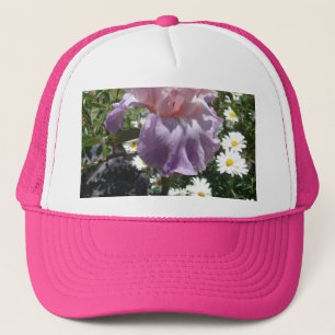 Gorra De Camionero Hermosa foto floral de Iris morado