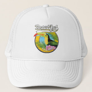 Gorra De Camionero Hermosa Palma, logotipo toscano