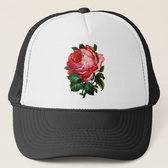 GORRA DE CAMIONERO HERMOSA ROSA ROSA DE ROSA DE ROSA (Anverso)