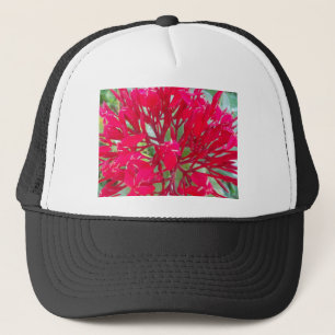 Gorra De Camionero Hermosas flores rojas alucinantes