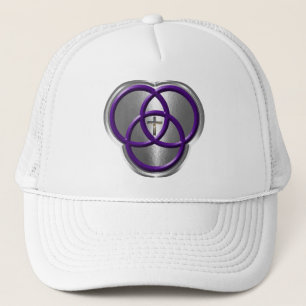 Gorra De Camionero Hermoso anillo cristiano de Trinidad con cruz
