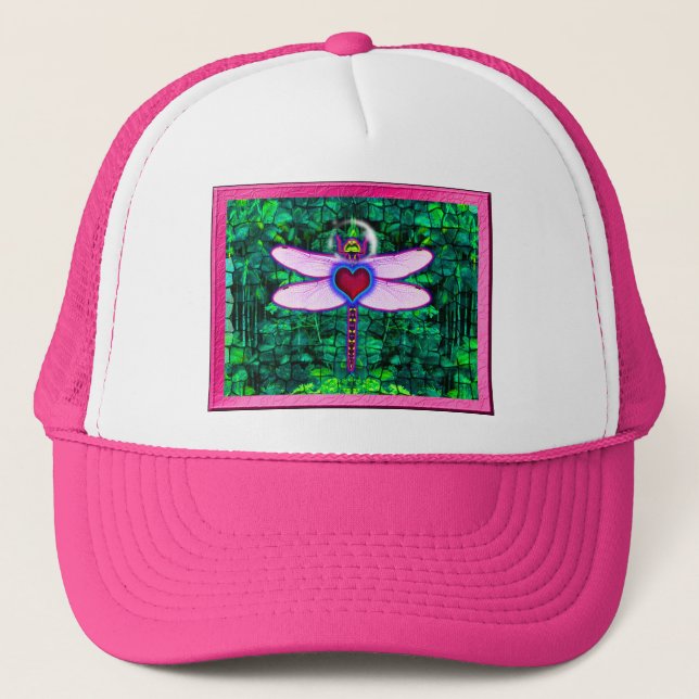 Gorra De Camionero Hermoso arco enmarcado de "langosta enmarcada" (Anverso)