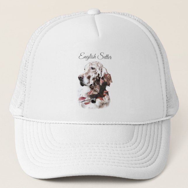 Gorra De Camionero Hermoso asentamiento con faisanes, arte (Anverso)