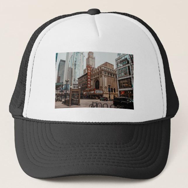 Gorra De Camionero Hermoso centro de Chicago Illinois (Anverso)