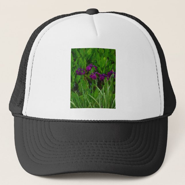 Gorra De Camionero Hermoso Iris Morado (Anverso)