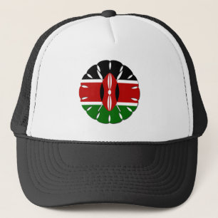 Gorra De Camionero Hermoso motivo keniano redondo: un símbolo naciona