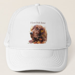 Gorra De Camionero Hermoso Red Setter Irlandés