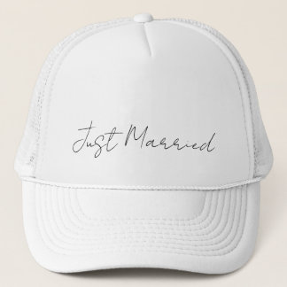 Gorra De Camionero Hermoso texto - simplemente casado