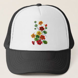 Gorra De Camionero Hermosos Nasturtios Borrados