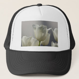 Gorra De Camionero Hermosos Tulipanes Blancos de Primavera