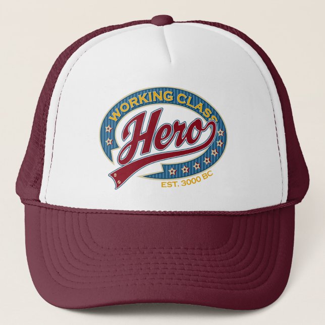 Gorra De Camionero Héroe de clase de trabajo (Anverso)