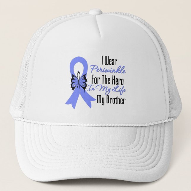 Gorra De Camionero Héroe de la Cinta de Cáncer Esofágico Mi Hermano (Anverso)