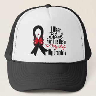 Gorra De Camionero Héroe de la cinta del cáncer de piel mi abuela