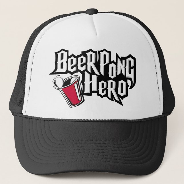 Gorra De Camionero Héroe de Pong de la cerveza (Anverso)