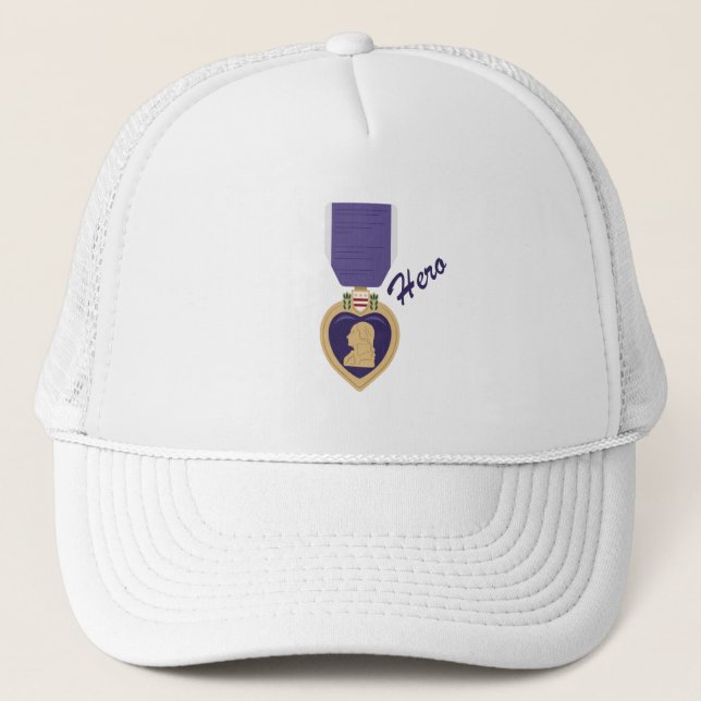 Gorra De Camionero Héroe del corazón púrpura (Anverso)