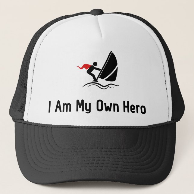 Gorra De Camionero Héroe Windsurfing (Anverso)