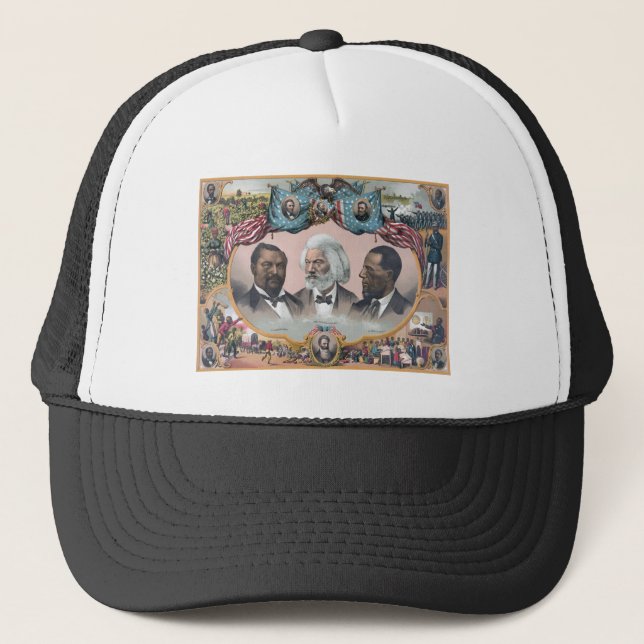 Gorra De Camionero Héroes abolicionistas negros, Frederick Dougla$$ (Anverso)