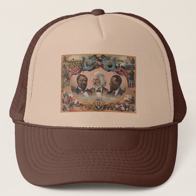 Gorra De Camionero Héroes abolicionistas negros, Frederick Dougla$$ (Anverso)