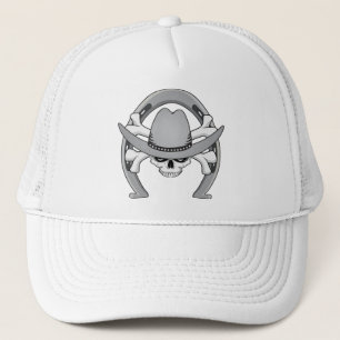 Gorra De Camionero Herradura del cráneo del vaquero