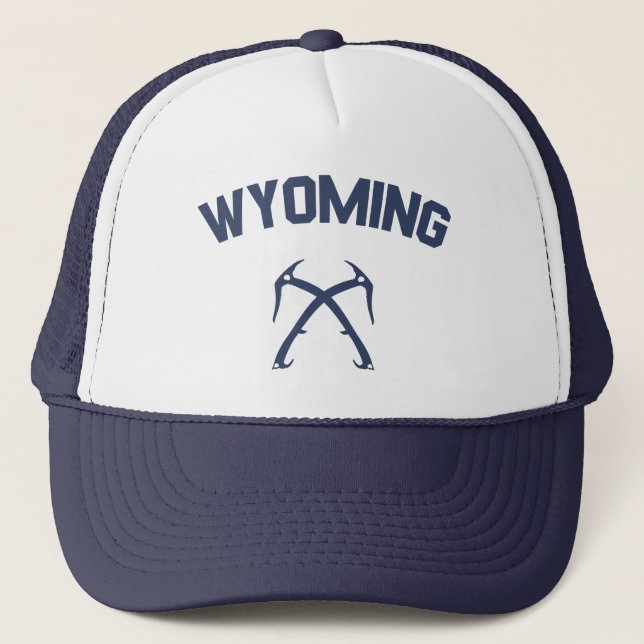 Gorra De Camionero Herramientas de escalado de hielo Wyoming (Anverso)