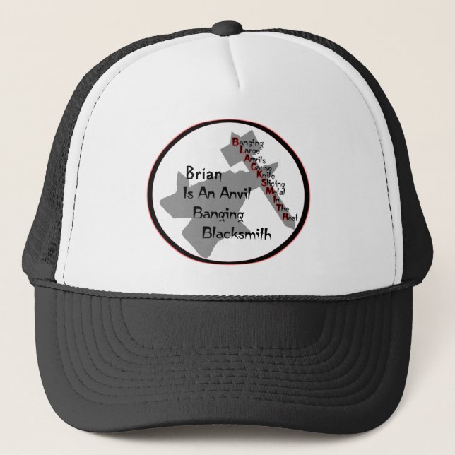 Gorra De Camionero Herrero personalizado (Anverso)