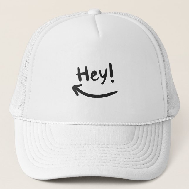 Gorra De Camionero Hey sonriendo (Anverso)