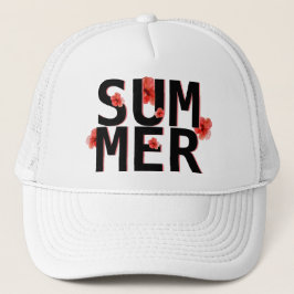 Gorra De Camionero Hibisco de Verano Tropical