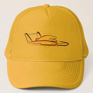 Gorra De Camionero Hidroavión 01 Arena sobre Amarillo