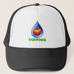 Gorra De Camionero Hidrocultivo-Tomate, texto verde, descenso azul