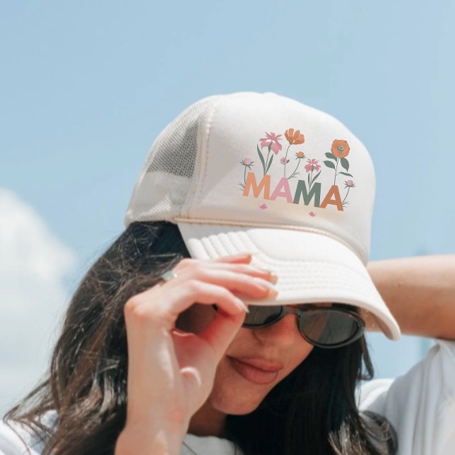 Gorra De Camionero Hija de la mami de la floración (Subido por el creador)