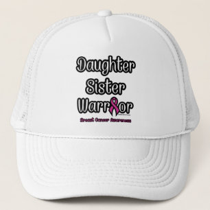 Gorra De Camionero Hija Hermana Guerrera... Cáncer de Mama