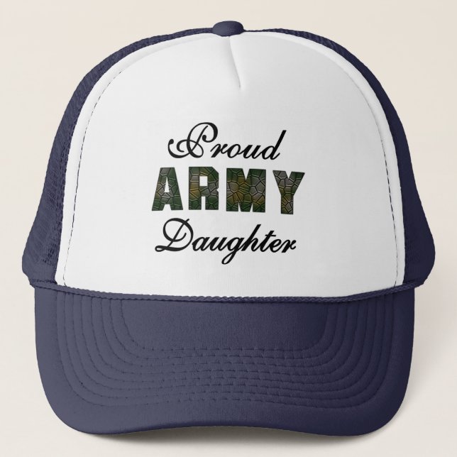 Gorra De Camionero Hija orgullosa del ejército (Anverso)