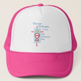 Gorra De Camionero Hija, Primera Santa Comunión, Turquesa