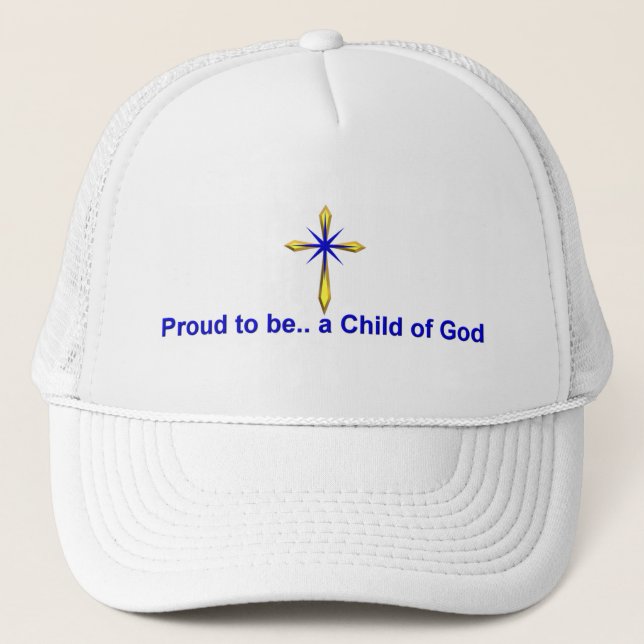 Gorra De Camionero Hijo de Dios Cristiano (Anverso)