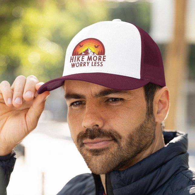 Gorra De Camionero Hike More Worry Less, Hiking (Subido por el creador)
