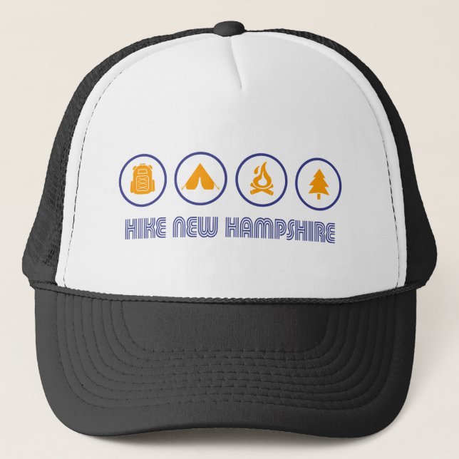 Gorra De Camionero Hike New Hampshire (Anverso)