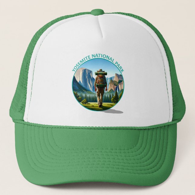 Gorra De Camionero Hiker en el Parque Nacional Yosemite (Anverso)