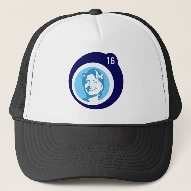 Gorra De Camionero hillary clinton burbuja azul (Anverso)