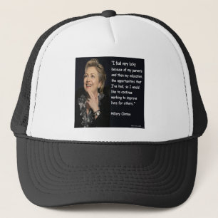 Gorra De Camionero Hillary Clinton "Mis padres y educación" cita