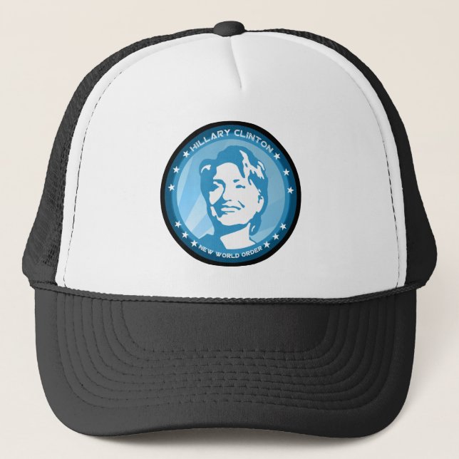 Gorra De Camionero hillary clinton : rayos azules : (Anverso)
