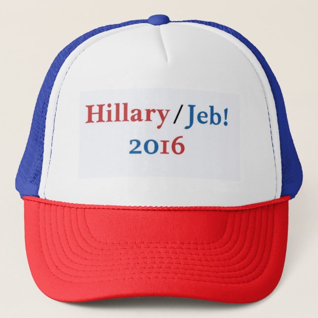 Gorra De Camionero Hillary/gorra 2016 de Jeb (Anverso)