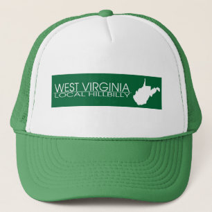 Gorra De Camionero Hillbilly local de Virginia Occidental, colores de