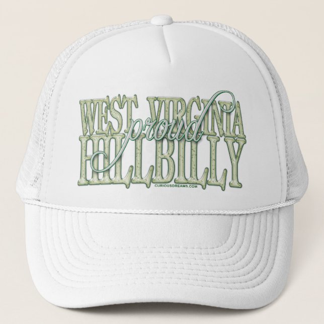 Gorra De Camionero Hillbilly orgulloso de Virginia Occidental (Anverso)