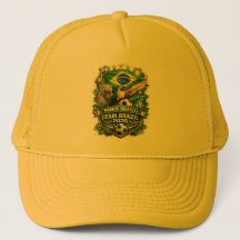 Hincha de Fútbol de Brasil 2026 Jaguar y Guacamayo
