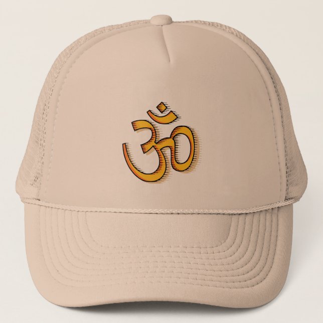 GORRA DE CAMIONERO HINDU: AUM/ OM (Anverso)