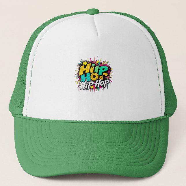 Gorra De Camionero „Hip-Hop Vibes – Stimme der Straße“ (Anverso)
